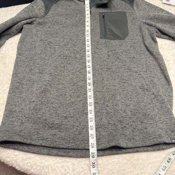 Eddie Bauer Men’s Gray Half Zip Long Sleeve Pullover Sweater Size TALL Large - Picture 4 of 7